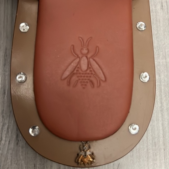 Anthropologie Sanchita Enchino Bejeweled Bug Sandals - Size 39 - Picture 3 of 6